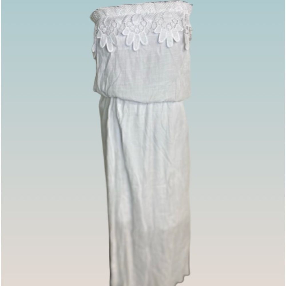 #110  JGEE Rayon Strapless Maxi Dress
